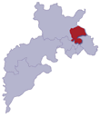 map showing the North Gloucester patch