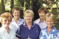 Patch staff at Stokes Hay Nurses Base