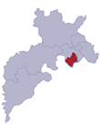 map showing the South West Gloucester patch